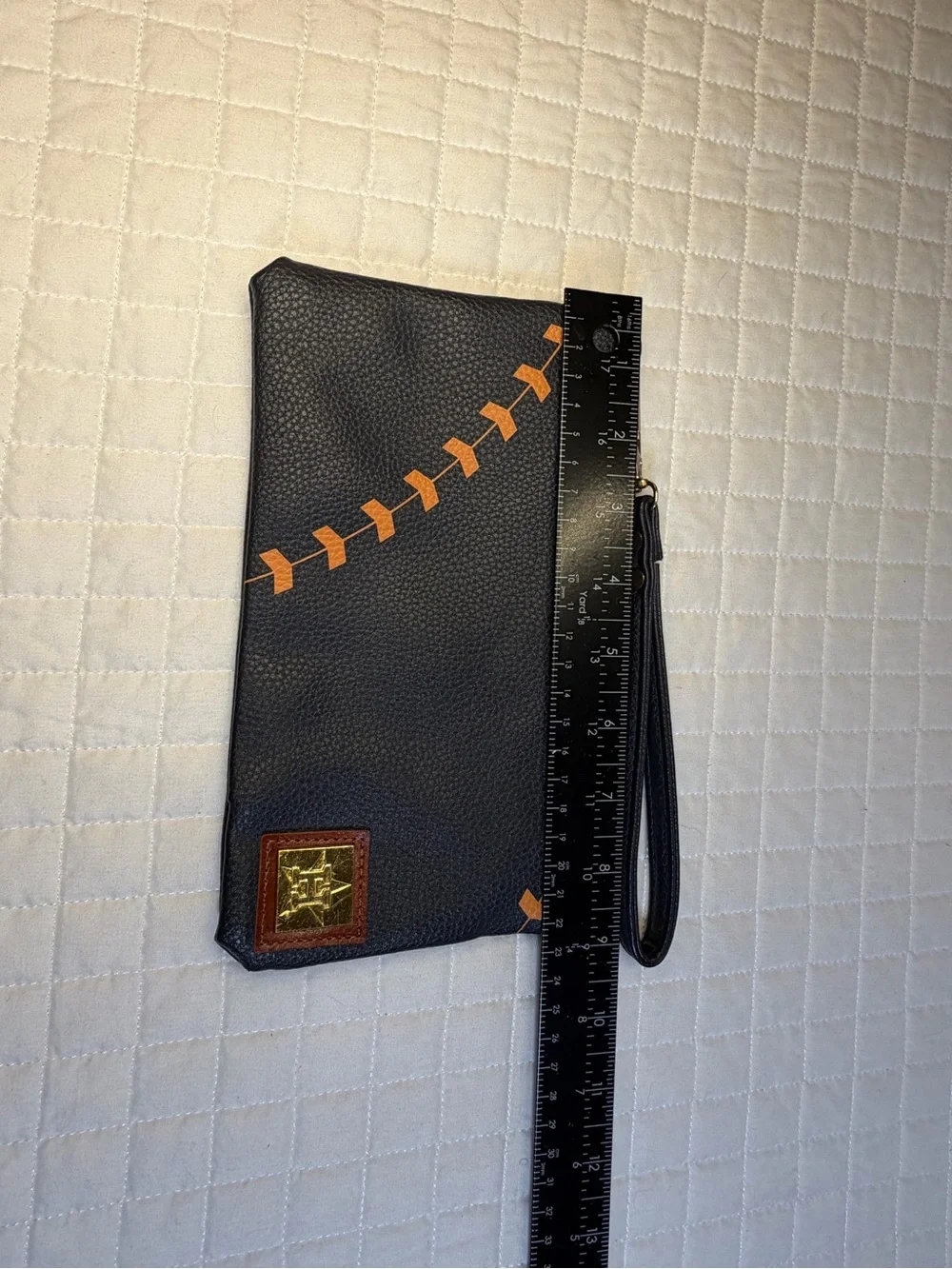 Houston Astros Baseball Wristlet Clutch